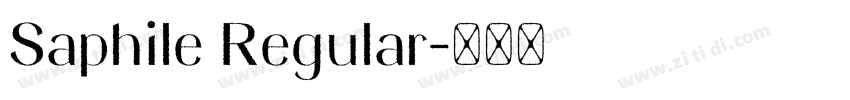 Saphile Regular字体转换